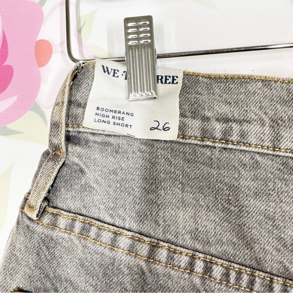 NEW Free People We The Free Boomerang Full Moon High Rise Long Shorts 26 - Picture 11 of 15